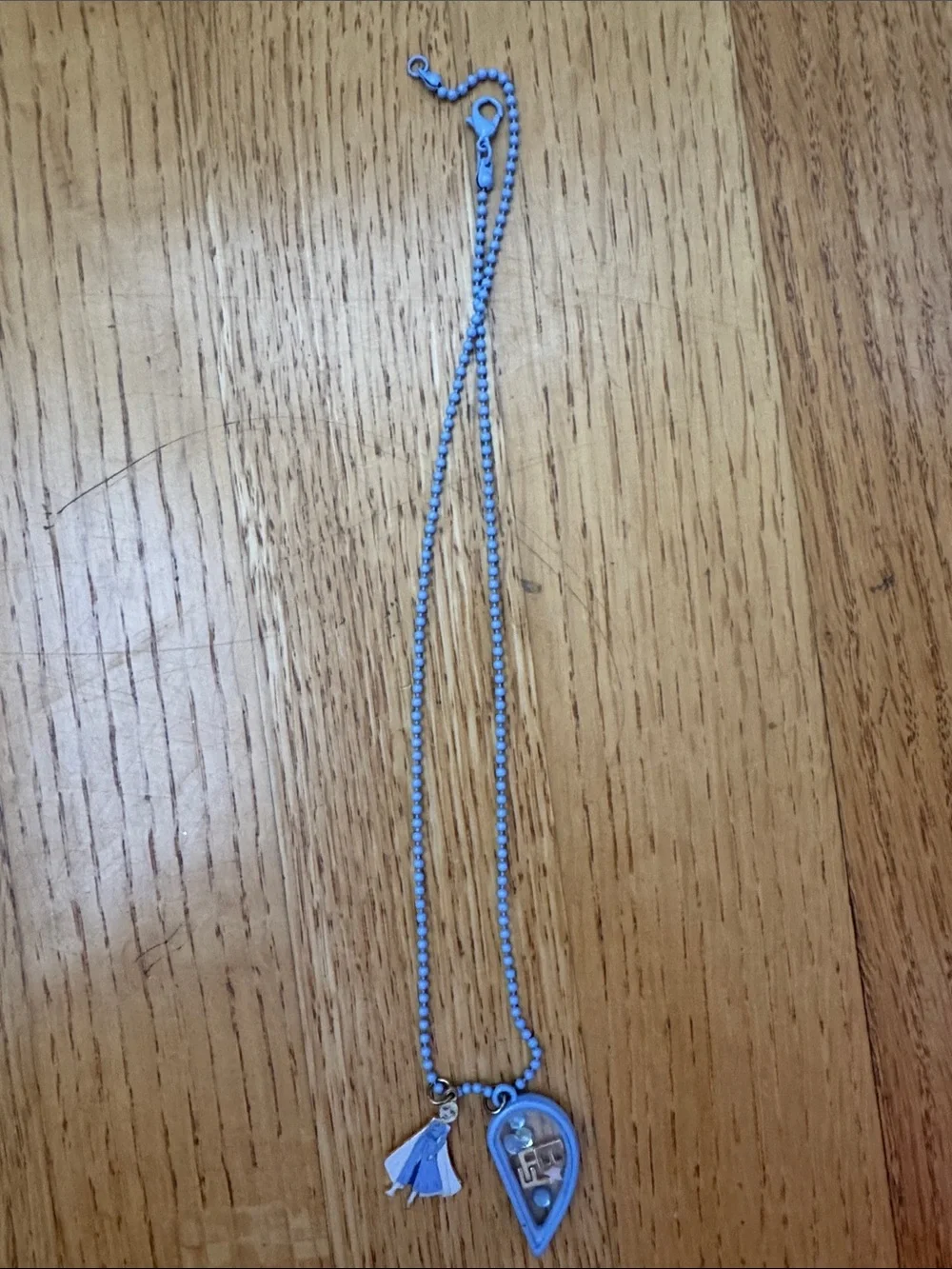 Disney Frozen II Light Blue Elsa BFF Charm Necklace